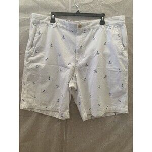 IZOD SALTWATER Men's Shorts White Stretch Relaxed Size 42 (1255) NEW
